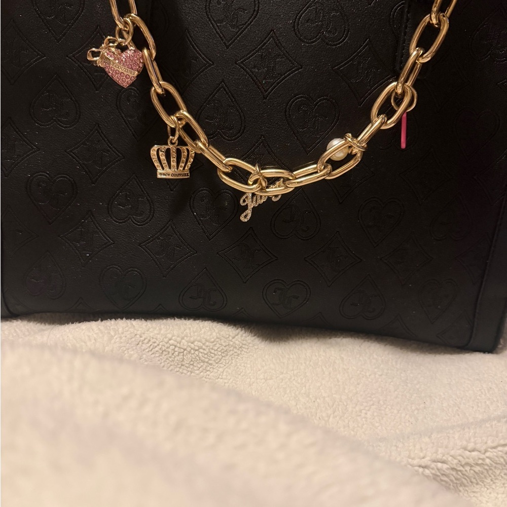 Juicy Couture Black and Gold Interior Handbag